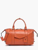 Sac De Voyage Cabine Flandres En Cuir Etrier Orange flandres EFLA991S