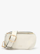 Sac Banane Torsade Cuir Etrier Blanc torsade ETOS022M-vue-porte