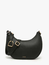 Sac Bandouli�re Torsade Cuir Etrier Noir torsade ETOS167M-vue-porte