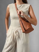 Sac Port� �paule Sac � Dos S Cavalier Cuir Etrier Marron cavalier ECLR126S-vue-porte