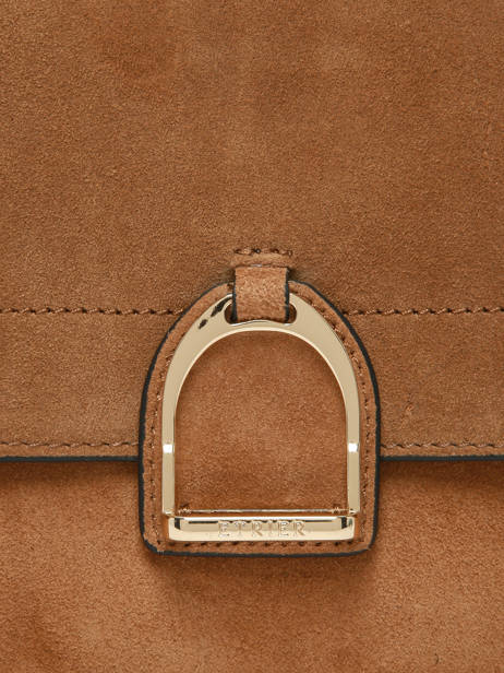 Sac Bandoulière S Altesse Suede Etrier Marron altesse suede EASU048S vue secondaire 5